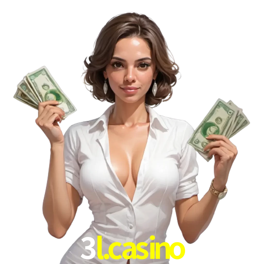 woman with money playing in 3L.CASINO bet casino